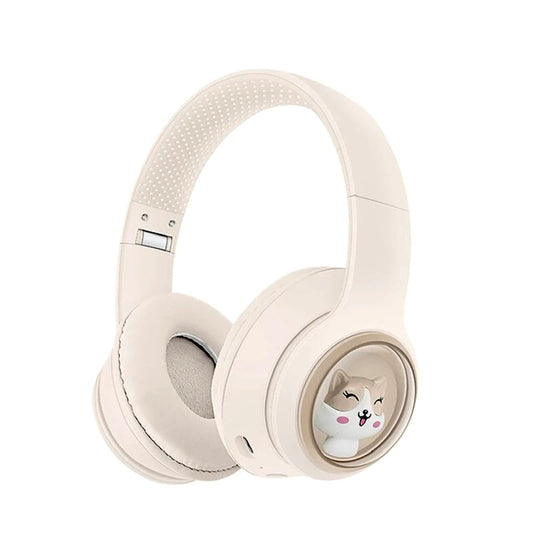 AKZ-08 Cartoon Design Bluetooth 5.3 Wireless Headphones – Hi-Res Audio, Long Battery, Built-in Mic