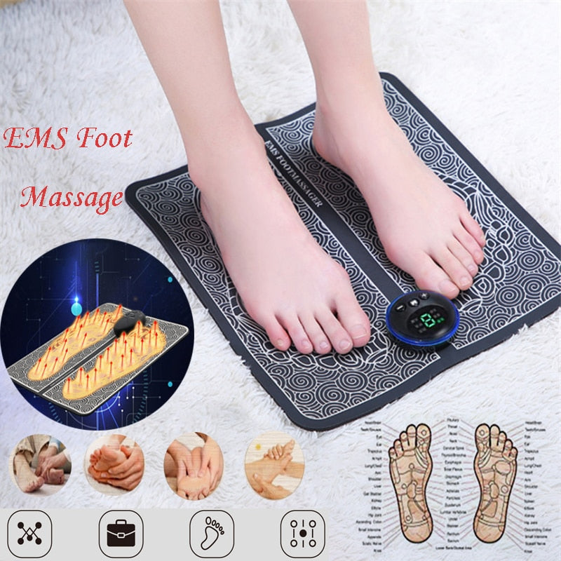 Electrical Muscle Stimulation (EMS) Portable Foot Massager – MA-860