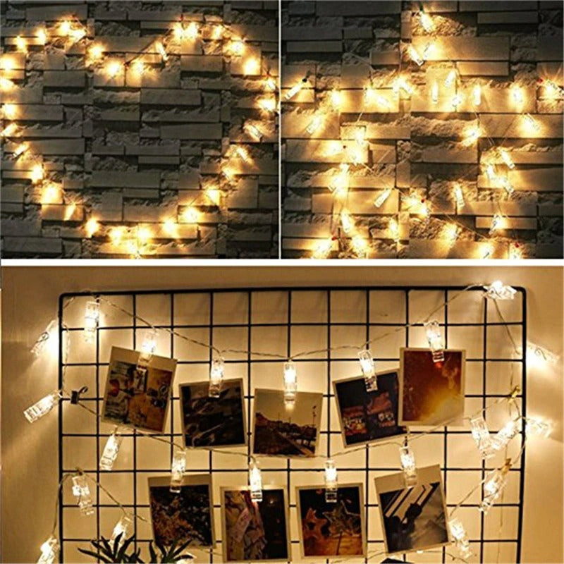 DreamClip LED Fairy Lights With Big Photo Clips