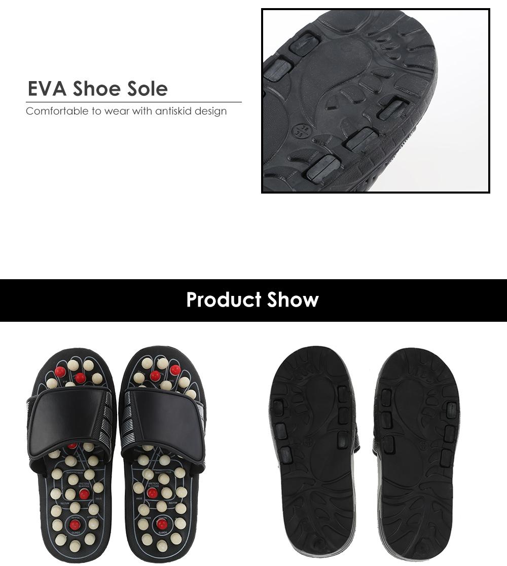 Foot Massage Slipper Foot Care Rotating Acupuncture Height Adjustable Foot Relax Massager Sandal Reflex Slipper