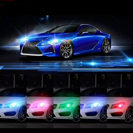 Universal LED Parking Light Bulb Set with Remote Control for Cars and Bikes