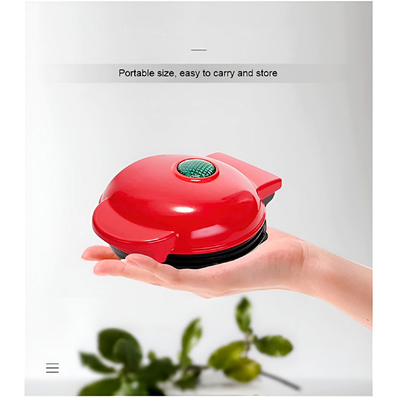 Compact 4-Inch Electric Mini Waffle Maker – Fast, Easy & Non-Stick
