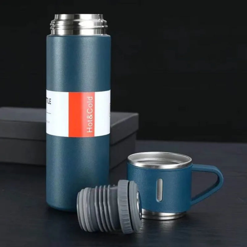 500ml Premium Stainless Steel Vacuum Flask – Food-Grade Insulated Bottle Set