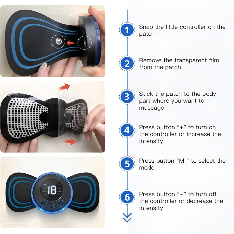 PowerPulse Mini Massager Set – 8 Modes, 19 Levels