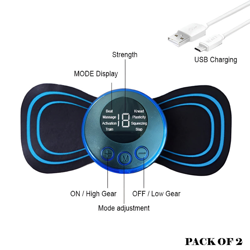 PowerPulse Mini Massager Set – 8 Modes, 19 Levels