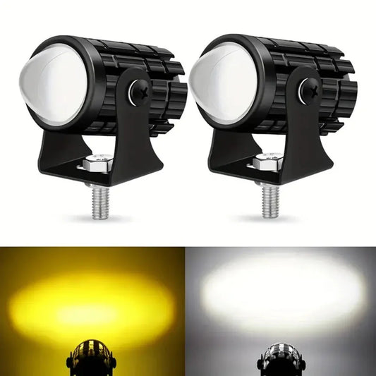 LED Motorcycle Mini Headlight & Spotlight – High-Power Driving / Fog Lights