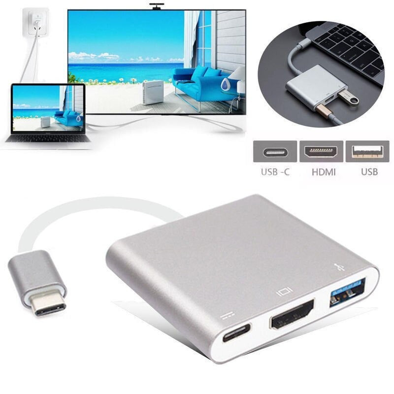 3-in-1 USB-C to HDMI & USB 3.0 Multiport Adapter