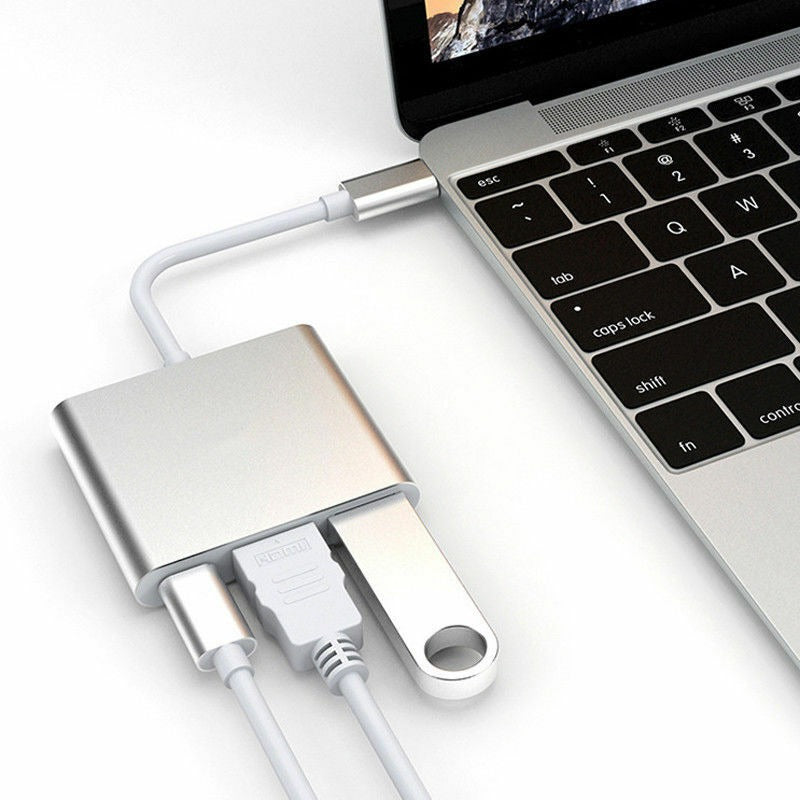3-in-1 USB-C to HDMI & USB 3.0 Multiport Adapter