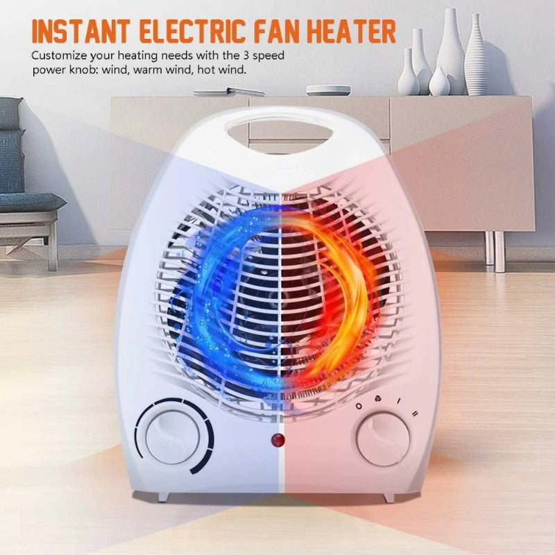 2000W Portable Mini Electric Heater – Safe & Fast Room Heating