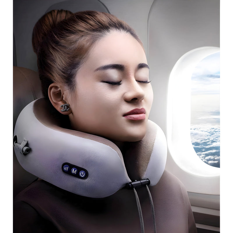 Compact & Versatile Electric U-Shaped Massage Pillow – Perfect for Home, Car & Outdoor Relaxation
