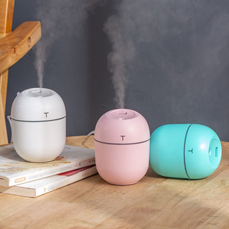 200ml Mini Portable Humidifier with USB Charging & LED Night Light