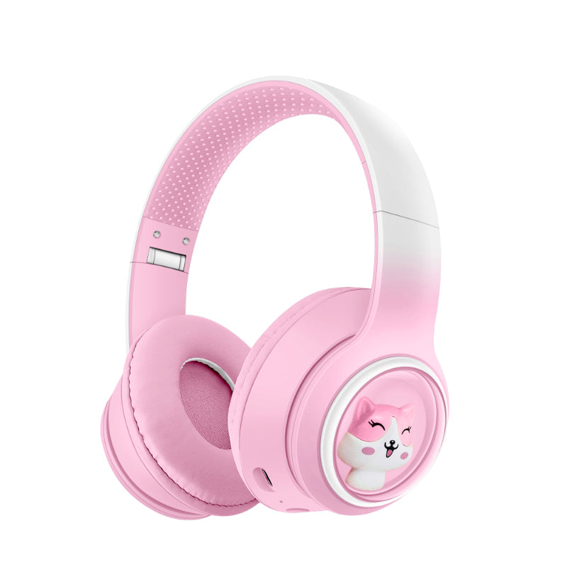 AKZ-08 Cartoon Design Bluetooth 5.3 Wireless Headphones – Hi-Res Audio, Long Battery, Built-in Mic