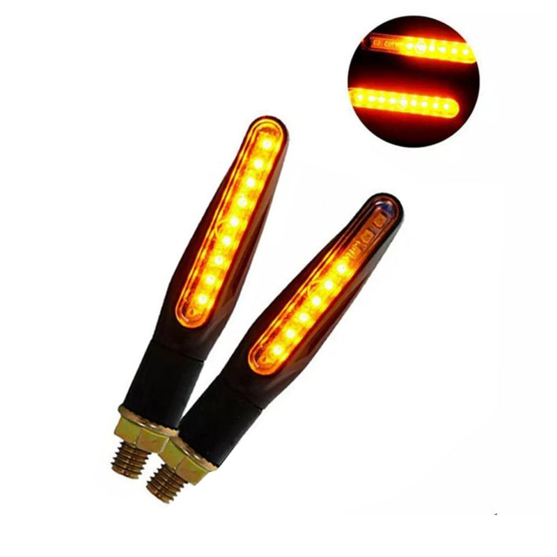 (2PCS) Universal Audi-Style LED Flowing Turn Signal Lights – Dynamic Indicators for All Motorcycles