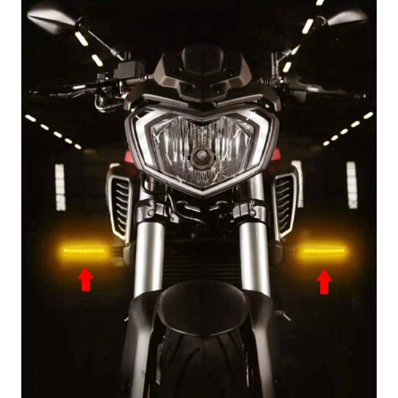 (2PCS) Universal Audi-Style LED Flowing Turn Signal Lights – Dynamic Indicators for All Motorcycles