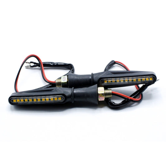 (2PCS) Universal Audi-Style LED Flowing Turn Signal Lights – Dynamic Indicators for All Motorcycles
