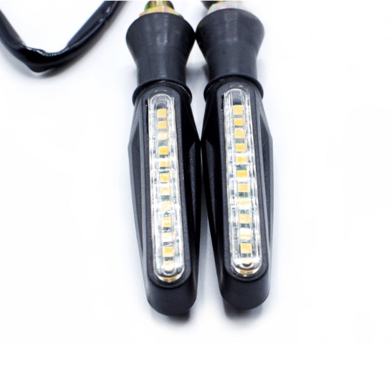 (2PCS) Universal Audi-Style LED Flowing Turn Signal Lights – Dynamic Indicators for All Motorcycles